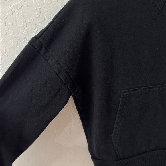 Richer Poorer Black Recycled Fleece Lined Hoodie XS Collar Seam Details - Picture 3 of 7